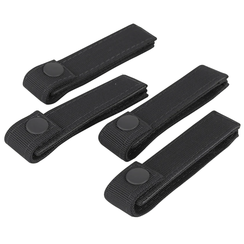 Lot de 4 sangles modulaires MOLLE Condor Outdoor 4 pouces noir